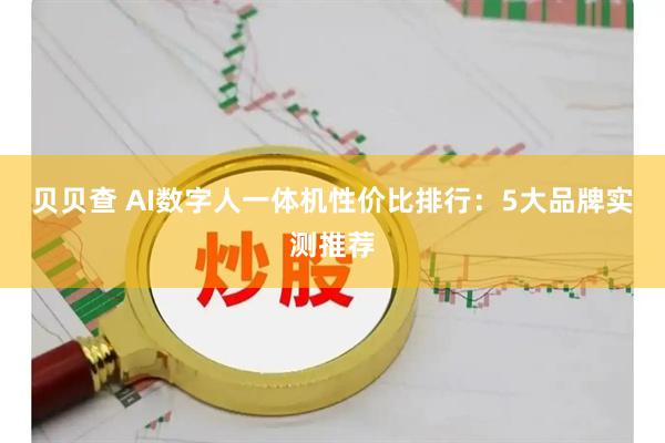 贝贝查 AI数字人一体机性价比排行：5大品牌实测推荐