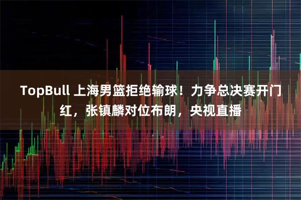 TopBull 上海男篮拒绝输球！力争总决赛开门红，张镇麟对位布朗，央视直播