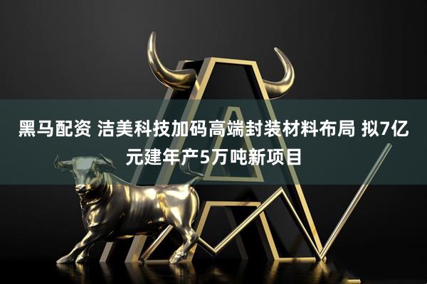 黑马配资 洁美科技加码高端封装材料布局 拟7亿元建年产5万吨新项目