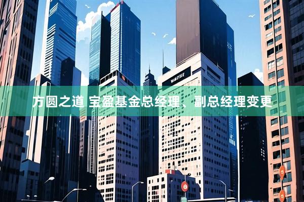 方圆之道 宝盈基金总经理、副总经理变更