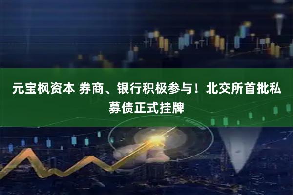 元宝枫资本 券商、银行积极参与！北交所首批私募债正式挂牌